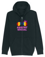 Tricou de Asistat Social- Femeie Hanorac cu fermoar Unisex Connector