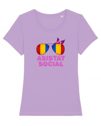 Tricou de Asistat Social- Femeie Lavender Dawn