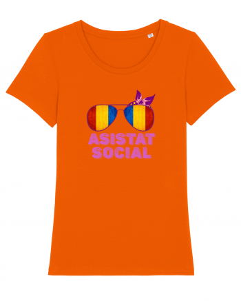 Tricou de Asistat Social- Femeie Bright Orange