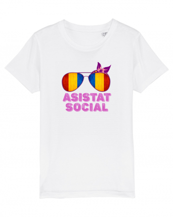 Tricou de Asistat Social- Femeie White