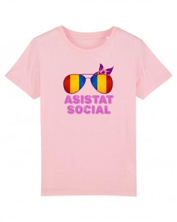 Tricou de Asistat Social- Femeie Cotton Pink