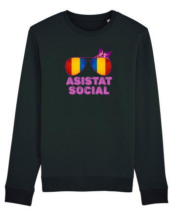 Tricou de Asistat Social- Femeie Black