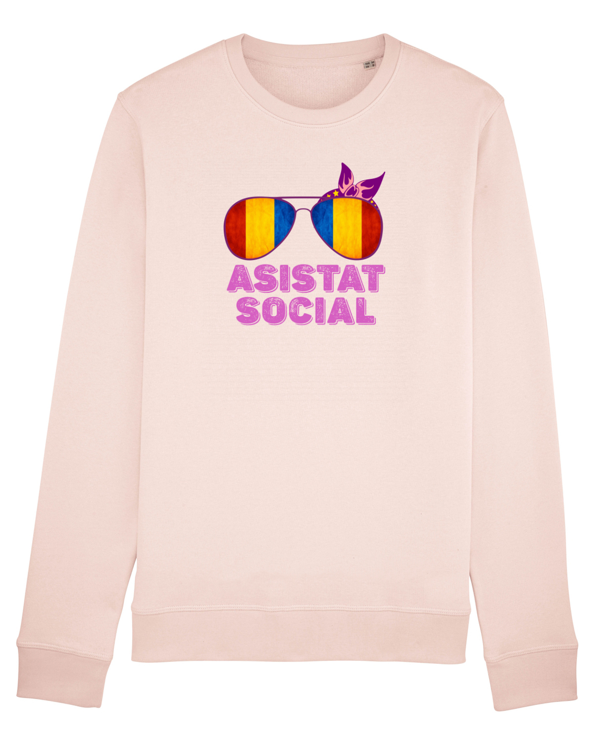 Bluză mânecă lungă Unisex Rise Candy Pink