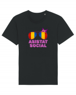Tricou de Asistat Social- Femeie Tricou mânecă scurtă Unisex Rocker
