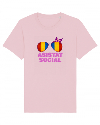 Tricou de Asistat Social- Femeie Cotton Pink