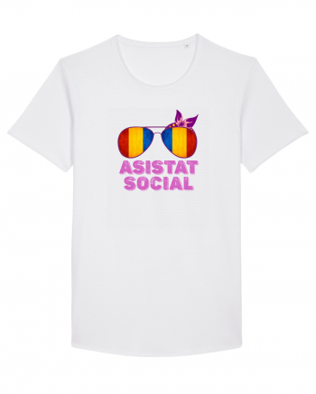 Tricou de Asistat Social- Femeie White