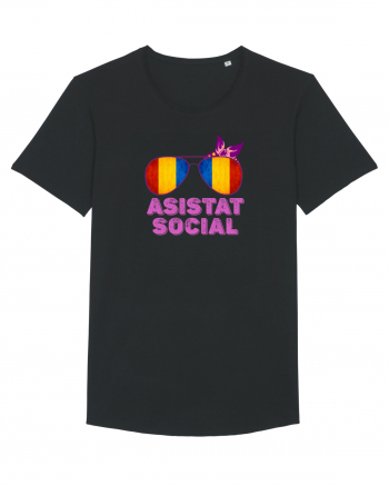 Tricou de Asistat Social- Femeie Black