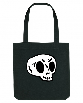 Halloween Orange Funny Skull Black