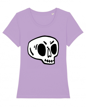 Halloween Orange Funny Skull Lavender Dawn