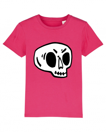 Halloween Orange Funny Skull Raspberry