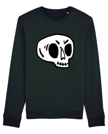 Halloween Orange Funny Skull Black