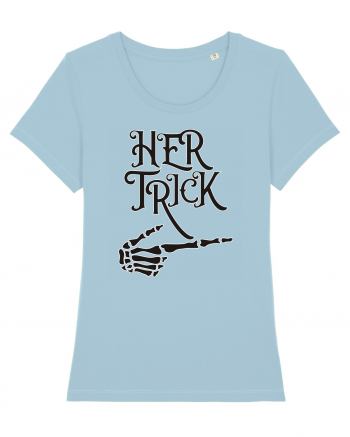 Her Trick Halloween Sky Blue