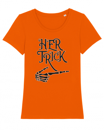 Her Trick Halloween Bright Orange