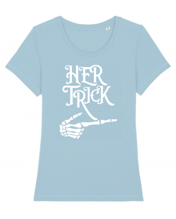 Her Trick Halloween Sky Blue