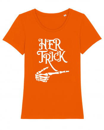 Her Trick Halloween Bright Orange