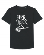 Her Trick Halloween Tricou mânecă scurtă guler larg Bărbat Skater