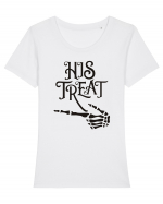 His Treat Halloween Tricou mânecă scurtă guler larg fitted Damă Expresser