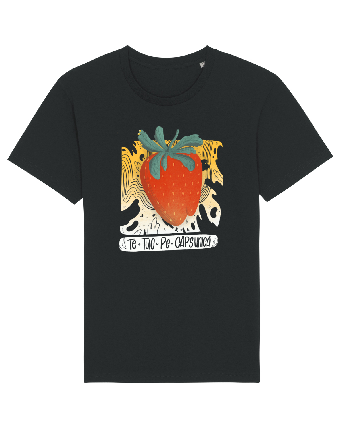 Tricou mânecă scurtă Unisex Rocker Black