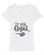 I'm His Ghoul Tricou mânecă scurtă guler V Damă Evoker