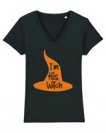 I'm His Witch Tricou mânecă scurtă guler V Damă Evoker