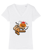 Pumpqueen Halloween Queen Tricou mânecă scurtă guler V Damă Evoker