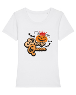 Pumpqueen Halloween Queen Tricou mânecă scurtă guler larg fitted Damă Expresser