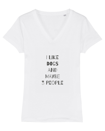 I Like Dogs Design White