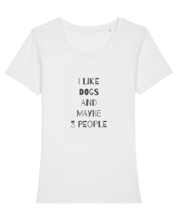 I Like Dogs Design White