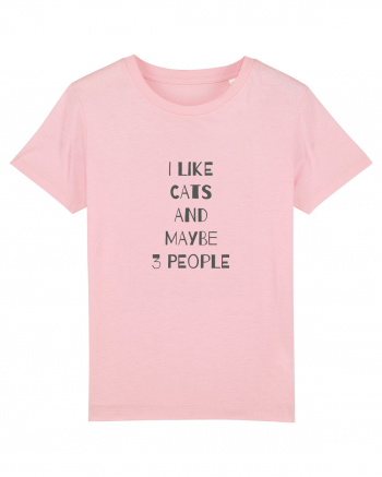 I Like Cats Design Cotton Pink