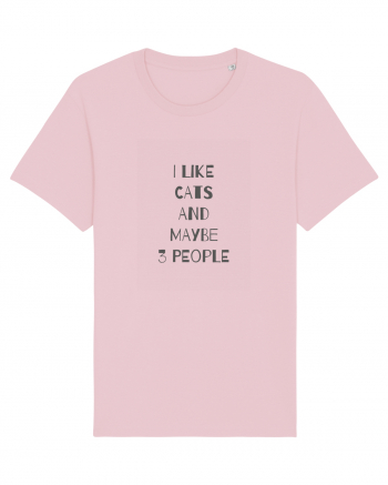 I Like Cats Design Cotton Pink