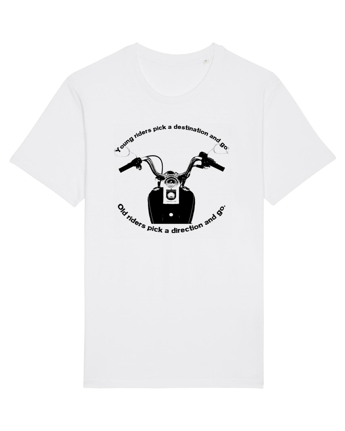 Tricou mânecă scurtă Unisex Rocker White