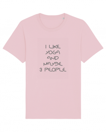 I Like Yoga Design Cotton Pink