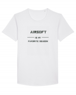 Airsoft is my Favorite Season Design Tricou mânecă scurtă guler larg Bărbat Skater