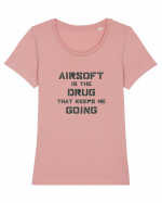 Airsoft is the Drug Design Tricou mânecă scurtă guler larg fitted Damă Expresser