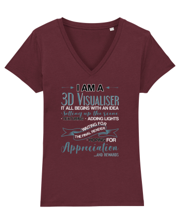 3D visualiser Burgundy
