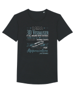 3D visualiser Tricou mânecă scurtă guler larg Bărbat Skater