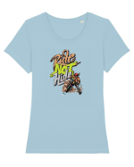 ride! Tricou mânecă scurtă guler larg fitted Damă Expresser