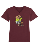 ride! Tricou mânecă scurtă guler V Bărbat Presenter