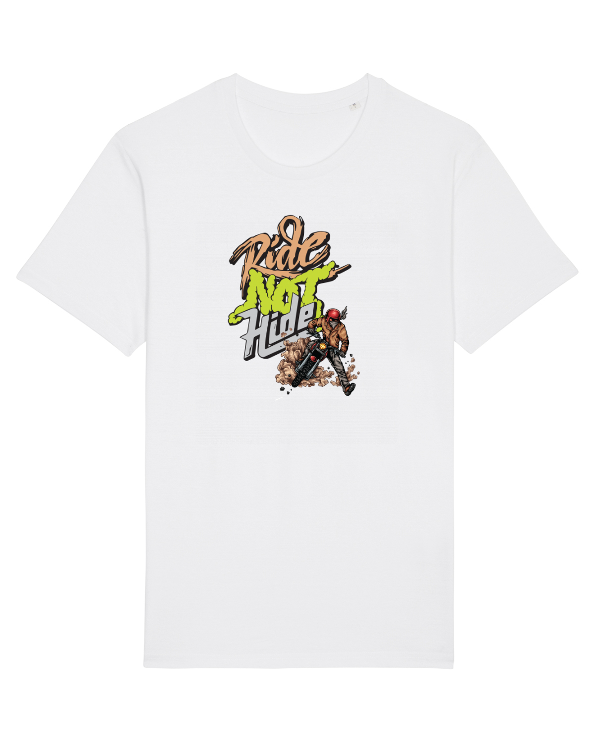 Tricou mânecă scurtă Unisex Rocker White