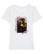 Mona Lisa (Gioconda) Tricou mânecă scurtă guler larg fitted Damă Expresser