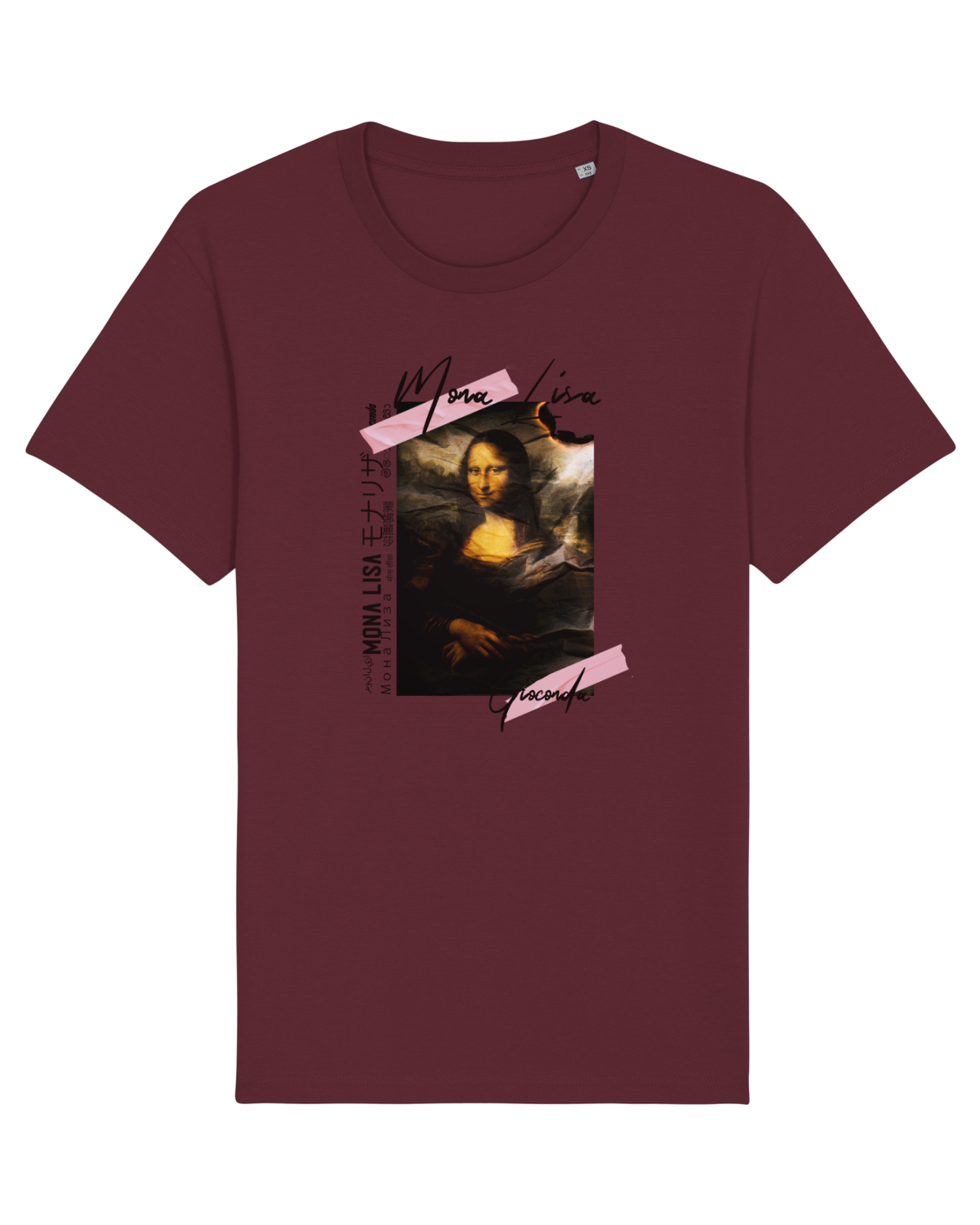 Tricou mânecă scurtă Unisex Rocker Burgundy