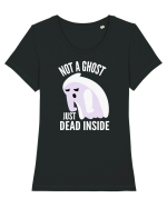 ghost cow moo i mean boo Tricou mânecă scurtă guler larg fitted Damă Expresser