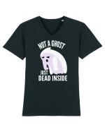 ghost cow moo i mean boo Tricou mânecă scurtă guler V Bărbat Presenter