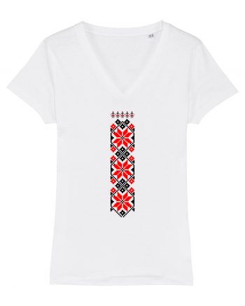 Romanian traditional motifs White