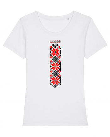 Romanian traditional motifs White