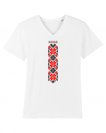 Romanian traditional motifs White