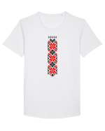Romanian traditional motifs Tricou mânecă scurtă guler larg Bărbat Skater