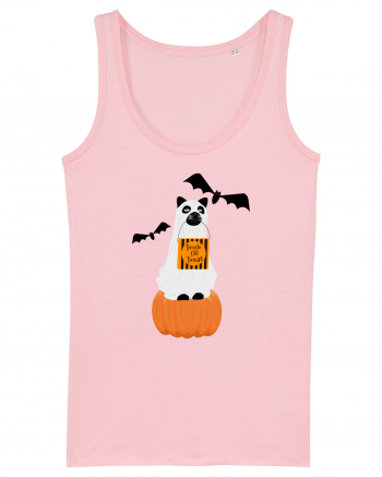 Halloween Carved Pumpkin Cat Cotton Pink