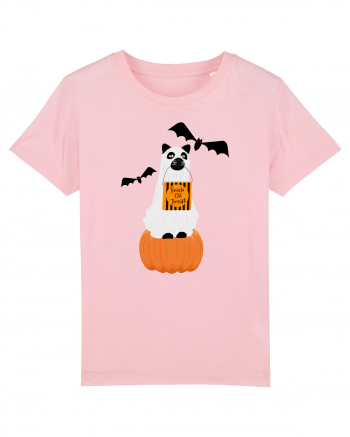 Halloween Carved Pumpkin Cat Cotton Pink