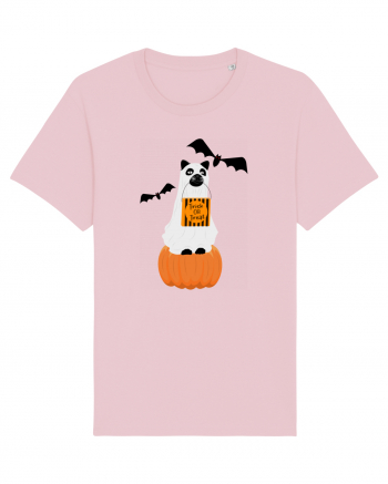 Halloween Carved Pumpkin Cat Cotton Pink